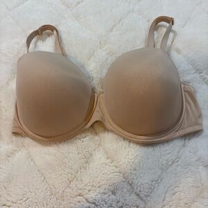 PINK Victoria’s Secret Wear Everywear Strapless Push Up Bra Beige/tan  Sz40 D